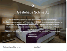 Tablet Screenshot of gaestehaus-schmautz.de